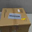 GOSO Black Lamp Shades Set of 2 Large Drum Lampshades -12x14x10 inch (Spider) Foldable Lamp Shade for Floor Lamps Table Lamp Natural Faux Silk Lampshade Replacement Rustic Shade-Easy Assembly