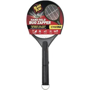 Black Portable Handheld Bug Zapper Insect Killer Racket
