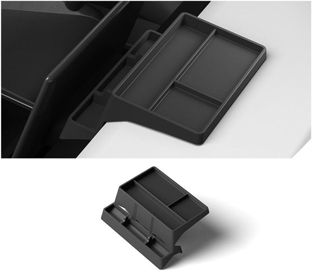 Dashboard Organizer Tray for Tesla 2025 2024 Cybertruck Accessories Silicone Center Console Dash Storage Tray Phone Holder Sunglasses Holder Tissue StorageHidden Screen Storage Tray