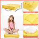 Juexica 8 Pcs Floor Cushions for Kids Floor Pillows Flexible Seating Cushions 3.5'' Thick Flexible Seating Classroom Furniture Meditation Seat Pillows for Home Nursery Yoga Decor(Colorful,Square), 40 x 40 x 9 cm/ 15.7 x 15.7 x 3.5 inches
