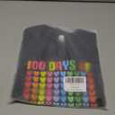 Kids Toddler Boys Girls 100 Days of School Shirt 100 Days of Loving School Colorful Love Hearts Short Sleeve T-Shirt (Black Love Hearts, 3-4T)