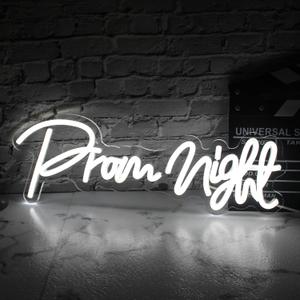 Prom Night Neon Sign Led Prom Party Neon Light Prom Decorations For Party Prom 2026 Decorations Prom Night Backdrop Sign Class Of 2026 Congrats Grad Party Decor Supplies