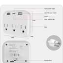 1080P Wall Outlet WiFi Smart Home Monitor with Bracket, Dual-Band 2.4G/5GHz Plug-in Camera for Pet & Baby, Motion Detection, 32GB Memory Card Included