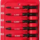 Impact Power Bit Set W/clip, hex ball end bit set H1.5-H8, 2 Inch Length, Industrial Strength, 1/4" Hex Shank
