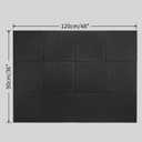 Large Cork Board for Wall 12 Pack, Bulletin Board 48" X 36", Felt Board Wall Tiles with 72 Damage-Free Removable Pads & Push Pins, Alternative Pin Board Cork Board for Office Home, Black