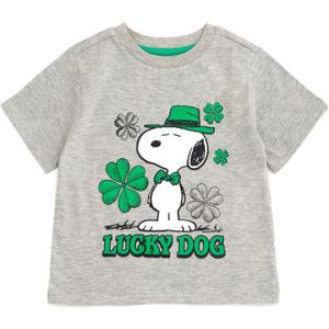 Peanuts Halloween Christmas Valentines Day July 4th St. Patrick's Day T-Shirt Toddler to Big Kid Sizes (14-16)