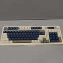 AULA S99 Pro Wireless Keyboard, Gaming Keyboards Media Knob Custom RGB Backlit, 3-Modes BT/2.4G/USB-C Membrane Cute Creamy Keyboard for Windows/MAC/PC Gamer - Blue White