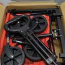 Collapsible Wagon Cart, 380LBS Heavy Duty Utility Wagons with All-Terrain Wheels, Foldable Grocery Carts for Gardening, Shopping, Beach, Camping,Red