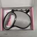 Retractable Dog Leash,[Strong Nylon Tape][One-Handed One Button Lock] for Small Medium Dogs and Cats,16ft Pet Walking Leash with 360Tangle-Free Design,Anti-Slip Handle,Gift Package (Grey)