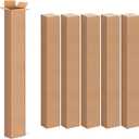5 Pack 4x4x36 Inch Tall Corrugated Cardboard Boxes, 4"L x 4"W x 36"H Shipping Boxes - Shipping, Moving, Packaging, Mailing, Storage Box for Home or Business
