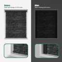 Light Blocking Strips for Window Shades and Blinds, 100% Blackout PVC Side Tracks Light Blocker for Blinds, Window Light Blocker for Bedroom(Black, 58", 2PCS)
