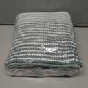 Large Bathroom Rugs Non Slip, Chenille Bath Mat Shower Rug Soft Water Absorbent Bathmat Bath Rug in Front of Bathtub Sink Bathroom Floor, Quick Dry Machine Washable, 24" x 43" Sea Green