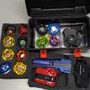 Gyro X Battling Blade Set, 12 Spinning Tops, 3 Launchers and 1 Grip with Storage Box, Kids Toys Birthday Gift Ideal for 6+ Years Old Boys