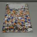 Ladlop Summer Square Neck Tank Tops for Women Pleated Loose Fit Casual Sleeveless Tops Shirts Flowy (L)