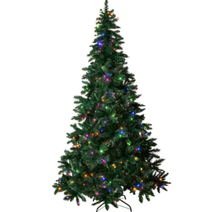 7.5 ft. Pre-Lit LED Spruce Artificial Christmas Tree with 480 Multi-Color and Warm White Lights, 6 Functions