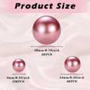 LAIDANLA 240Pcs Rose Gold Vase Filler Pearl Beads 8/14/20 mm Round Beads Centerpieces Vases for Vase Filling Decorations Wedding Centerpieces Party Table Decor