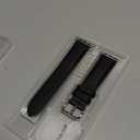 Fullmosa Leather Bands Compatible Apple Watch Band, Dressy Chic iWatch Strap with Case for iWatch, Size: 38mm 40mm 41mm 42mm (S11/10), for Women (Black/Silver)