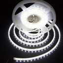 White LED Strip Lights 12V,16.4Ft Dimmable Light Strips, 6000K Bright Daylight White, 300LEDs 3528 Waterproof LED Tape Lights, Using for Under Cabinet, Kitchen, Bedroom, Underwater (Not include Power Adapter)