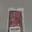 Casetego for Galaxy S25 Ultra 5G Case,Compatible with MagSafe,Clear Magnetic Glitter Gradient Sparkle Luxury Plated Soft TPU Bumper Full Camera Lens Protector for Samsung Galaxy S25 Ultra 5G,Rose Gold