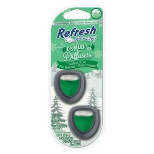 Refresh Car Air Freshener Vent Clip & Mini Car Oil Diffuser, Perfect Pine