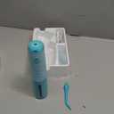 AquaSonic Kids' Water Flosser for Ages 6+ | Standard Nozzle, Orthodontic Nozzle & Waterproof Stickers | 4 Flossing Modes | Aquarium Adventures Theme (Blue)