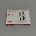 PROfezzion 2 Pack Tesla Key Card Holder with AirTag Slot, Plastic Card Holder for Model 3 Y S X Cybertruck with Keychain Keyrings, Key Card Protective Case Cover for Tesla - White