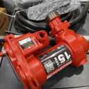 Fill-Rite FR1210HA1 12V 15 GPM Fuel Transfer Pump with Discharge Hose & Automatic Nozzle, Green - Gasoline, Diesel, Kerosene, Ethanol & Methanol Blends & Biodiesel
