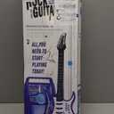 deAO Musical Guitar Play Set,Adjustable Height Microphone,Amplifier Set with Stand,Music Light Karaoke Music Toys Birthday for Kids Boys Girls (Blue)