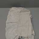 jinchan Ruffled Valance Curtain Linen Kitchen Window Valance for Living Room Bedroom 18 Inch Farmhouse Cottage Shabbychic Style Light Filtering Small Window Treatment 1 Panel Crude