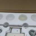 SineRise 4-Light Brushed Nickel Vanity Light with 3 Color Modes (3000K/4000K/6000K), Eye Protection LED Bathroom Light Fixture, Dimmable Modern Wall Light Over Mirror with Clear Glass Shade