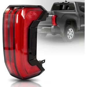 LED Tail Light Rear Lamp Assembly Compatible with Toyota Tundra 2022 2023 2024 2025 Right Passenger Side Replace# 81550-0C200 815500C200 (5-PIN, LED Type Sequential Pattern)