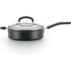 T-fal Advanced Nonstick Jumbo Cooker 5 Quart Oven Safe 350F Cookware, Pots and Pans, Dishwasher Safe Black