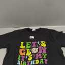  Let's Crazy Retro Birthday Party Glowing 80s 90s Group Team T-Shirt, Size S