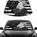 Windshield Sun Shade for Tesla Model Y Model 3 2016-2025 Accessories, Foldable Front Windshield Sunshade, Block Out UV Rays & Heat, Keep Car Cool