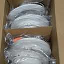 Wembanma 6 inch Retrofit Gimbal LED Recessed Lighting 360° Rotatable Swivel Lights Adjustable Eyeball Downlight Dimmable 5CCT Selectable 2700K-6000K, 1700LM, 15W Retrofit Can Lights, White 6 Pack