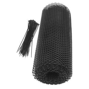 Multi-use Pet Garden Fence Black 0.4 * 6m Decorative Yard Netting 50 Ties