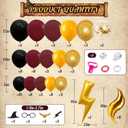 100 Pcs Halloween Trunk or Treat Car Decoration Kit, Trunk or Treat Kit for Wizard Theme Magical Party Supply Trunk Or Treat Decorations for SUV, Van, Car Archway Garage Door Decoration