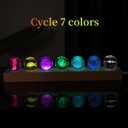 7 Pcs Planet 3D Solar System Crystal Ball Model Gift Space Astronomy Gift Planets Multicolor Universe Galaxy Globe Ball Science Astrophysics Gift Night Light Kids Bedroom Adults Gift