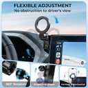 Car Phone Holder for Toyota BZ4X & Subaru Solterra 2025 2024 2023 (Only for 8/12.3-Inch, Not for 2026+ & 14-Inch) 360 Rotation Magnetic Cell Phone Mount, Compatible with Magsafe, Not Affect Air Vent