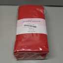 PurpleEssences Set of 12 Cloth Dinner Napkins 100% Cotton 18x18 Inch - Soft Durable Washable - Ideal for Farmhouse Party Fall Thanksgiving - Perfect Everyday Use Table Linen - Red