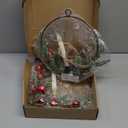 Christmas Wreaths, 2Pack 16 Inch Christmas Door Wreaths with LED Taper Candles, Window Candles Battery Operated Christmas Wreath for Front Door Window Holiday Christmas Decor (Green)