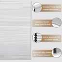 MYshade Cordless Blackout Cellular Shades, 1.5" Honeycomb Window Blinds for Bedroom & Nursery, Thermal Insulated, Noise Reducing, Privacy Shades, Inside or Outside Mount (29" W x 72" H, White)