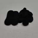 Leotruny 6 Pairs Unisex Thick Cushion Athletic Cotton Non Slip Low Cut Flat Liner No Show Socks (C02-black)