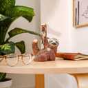 2 x Goody Products Magnetic Key Holder, Cute Magnetic Lazy Sloth Statue Keychain Securely Keep Keys and Metal Objects in Place | Best for Home, Living Room & Apartment Decor