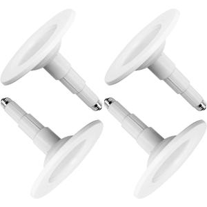 Jolux 5/6 Inch LED Can Lights Adjustable Recessed Retrofit Downlight, 12W=60W, 3000K Warm White, 800LM, Dimmable, ETL Damp Rated Replacement Recessed Lighting Install, Flat Trim, E26 Base,4-Pack