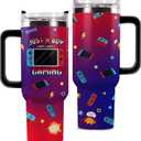 Undergo Gamer Gifts, Present for Gamers, Cool Gifts for Men Teenage Teen Boys Boyfriend,Stainless Steel Tumbler 40oz (Blue)