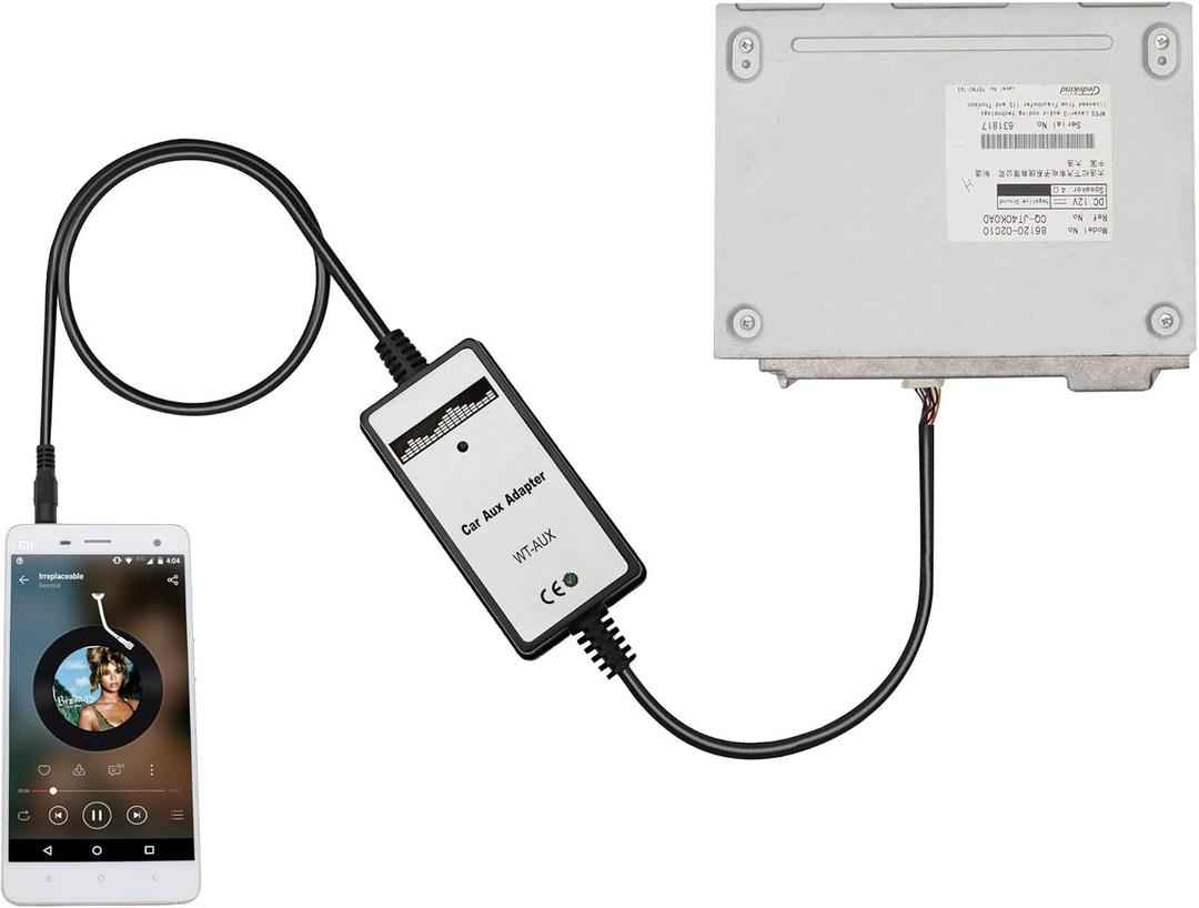 Car Auido AUX Input, 3.5mm AUX Adapter CD Changer for Toyota Camry 2005-2011, Avensis 2003-2011, Corolla 2005-2011, Tacoma 2004-2008, RAV4 2004-2011