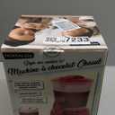 Nostalgia Retro Frother and Hot Chocolate Maker and Dispenser, 32 Oz, for Coffees, Lattes, Cappuccinos, Red