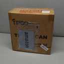 TIPGO Slim Bathroom Trash Can with Lid Soft Close, Step Pedal, 6 Liter / 1.6 Gallon Stainless Steel Bin, Small Garbage Cans for Bedroom, Office, Kitchen (Matte Black)