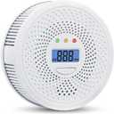 Carbon Monoxide Detector,CO Gas Monitor Alarm Detector,A Loud Alarm,CO Sensor with LED Digital Display for Home,Depot,Wall-Mounted Boiler Bathroom, Bedroom